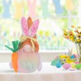 thumbnail image 3 of Easter and Bunny Doll Desktop Ornament Spring Home for Men Easter Decoration, 3 of 5