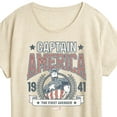 thumbnail image 3 of Marvel Captain America - Collegiate - Women's Short Sleeve Graphic T-Shirt, 3 of 5