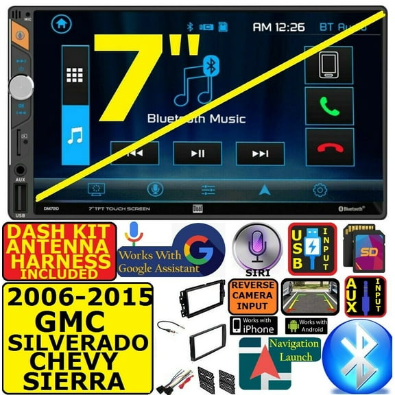 2006-2015 CHEVROLET GMC CHEVY DUAL BLUETOOTH USB SD AUX CAR RADIO STEREO PACKAGE