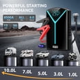 thumbnail image 3 of BRPOM Portable Car Jump Starter with Air Compressor, 12V Battery Pack for Gas/Diesel Engines, 8500A High Power, Digital Display, LED Lights, USB Type-C Charging, Rechargeable Lithium Polymer Battery,, 3 of 10
