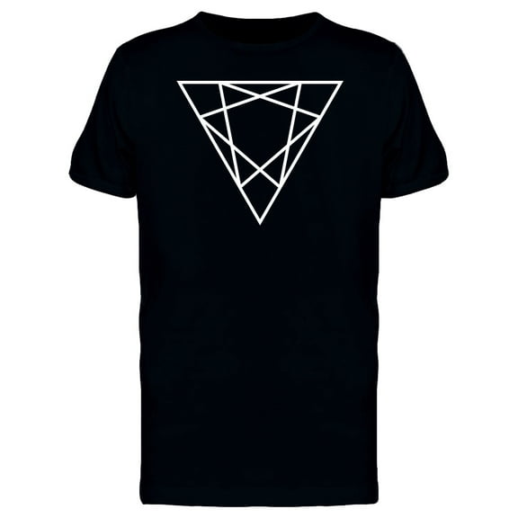 Triangle Upside Down Lines T-Shirt Men -Image by Shutterstock, Male Small