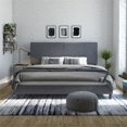 thumbnail image 3 of DHP Jessie Upholstered Bed in Gray Linen King, 3 of 15