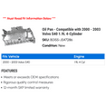 thumbnail image 2 of Pan - Compatible with 2000 - 2003 Volvo S40 1.9L 4-Cylinder 2001 2002, 2 of 2