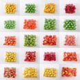 thumbnail image 2 of 10 piezas de mini frutas y verduras artificiales: manzana, pera, melocotón, plátano, naranja, limón, pimienta, chile, patata, tomate, decoración para el hogar y la cocina, 2 of 5