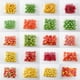 thumbnail image 2 of 10 piezas de mini frutas y verduras artificiales: manzana, pera, melocotón, plátano, naranja, limón, pimienta, chile, patata, tomate, decoración para el hogar y la cocina, 2 of 5