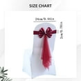 thumbnail image 3 of WMGHA Christmas Chair Back Bow - Reusable Holiday Chair Tie Decorations, Adjustable Chair Sash for Christmas Party, Thanksgiving,Holiday Dinner, Harvest Dinner, Banquet,Reception,New Year Decor, 3 of 4
