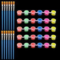 6 Set Glow in the Dark Paint with Brushes 6.7 x 0.8 Inch Bright Colors Acrylic Paints