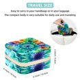 thumbnail image 5 of tie dye Travel Portable Square Storage Box with Earring Holder, Necklace Organizer, and Travel Organizer for Rings, Earrings, Necklaces, Bracelets, and More - Ideal for Girls and Women, 5 of 6