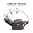thumbnail image 4 of Oversized Recliner Chairs with Heat and Massage - 360° Swivel Lazy Recliner Chair for Adults- Manual Rocking Chair with Remote Control for Living Rooms,Bedrooms and Nurseries, 4 of 8