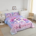 thumbnail image 3 of Erosebridal Lovely Unicorn Comforter Sets Full Size , Pink Purple, 3 Pieces, 3 of 6