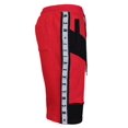thumbnail image 2 of LR Men's Urban Streetwear Cotton Striped Casual Gym Drawstring Sweat Shorts (Red,3XL), 2 of 3