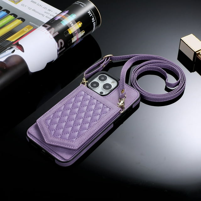 IPhone Case With Hidden Mirror Wallet Flip Leather Card Holder Case For IPhone 14 Pro Max/14 Plus/14 Pro/14, IPhone 13 Pro Max/13 Pro/13/13 Mini, IPhone 12 Pro Max/12 Pro/12/12 Mini, IPhone 11 Pro Max
