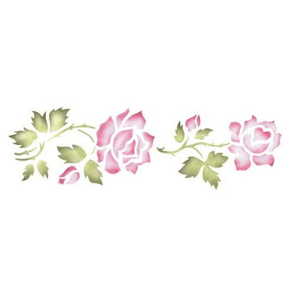 Large Rose Wall Stencil SKU #714 by Designer Stencils