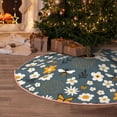 thumbnail image 5 of Sikiie Flowers and Bee Nativity Christmas Tree Skirt, Jesus Christian Winter Holiday Tree Mat Decoration(30-48IN)36", 5 of 6