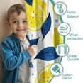 thumbnail image 3 of Blackout Kids Curtains,Blue Lemon Childrens Insulated Curtains Set Of 2,Bedroom Essentials,Toddler Room Decor 42x54in(106x137cm), 3 of 4