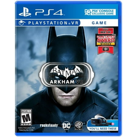 Batman Arkham VR, Warner Bros, PlayStation 4, (Best Room Scale Vr Games)