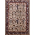 thumbnail image 1 of Ahgly Company Indoor Rectangle Mid-Century Modern Light French Beige Brown Oriental Area Rugs, Swatch Sample, 1 of 6
