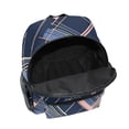 thumbnail image 6 of FORMRS School Backpack with Front Zippered Pocket 12" Student Travel Daypack, Black Stripes, 6 of 6