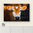 thumbnail image 3 of wall26 Canvas Print Wall Art Vibrant Brown Country Farm Cow Calf Portrait Nature Animals Photography Realism Rustic Scenic Landscape Wilderness Zen Colorful for Living Room, Bedroom, Office - 16&quot, 3 of 5