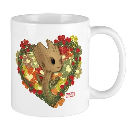 

CafePress - GOTG Baby Groot Valentine Mug - Ceramic Coffee Tea Novelty Mug Cup 11 oz
