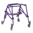 thumbnail image 1 of Inspirado en el andador posterior ligero Drive Nimbo 2G con asiento, morado mago, mediano, 1 of 5