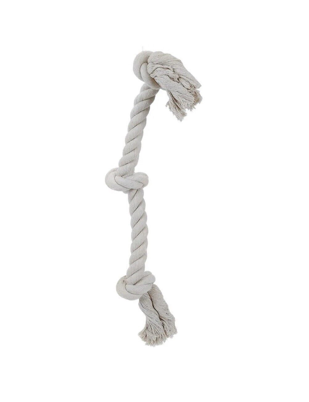 100% Cotton Rope Interactive Dental Dog Tug Medium to Larger Breed 20 inch Toy (4 Rope Toys)