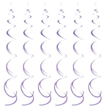 Supvox 6Pcs Party Hanging Swirl Decorations in Purple for Holiday Festival Wedding and Home Decor
