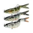 thumbnail image 1 of LOVIVER 3 Pièce Leurre de Pêche Leurres Réalistes Bass Swimbait Facile à Utiliser Ensemble de Tacle 10cm 11g, 1 of 8
