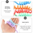 thumbnail image 3 of OULII 100pcs Flexible Chenille Stems for Handicraft Making with Bright and Vivid Colors, 3 of 6