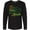 AB-Black, variant on Inktastic St. Patrick's Day Not Lucky Just Blessed with Clover Long Sleeve T-Shirt