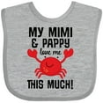 thumbnail image 3 of Inktastic Mimi and Pappy Love Me Boys or Girls Baby Bib, 3 of 4