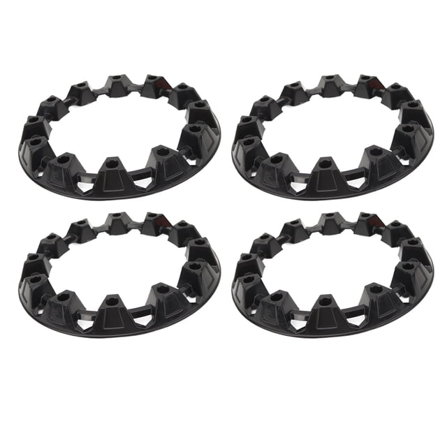 Hubcaps Tire Cover, 4Pcs Plastic Hubcaps Set Wheel Hub Trim Cover Enhanced Appearance for ATV Go Kart