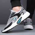 thumbnail image 7 of Men's 2025 Spring New Breathable Running Shoes - Lightweight Shock-Absorbing Anti-Slip Sneakers with PU Mesh & Teal Accents, Low-Top Design for Hiking, Outdoor, Casual & Daily Wear, Hiking Footwear,, 7 of 7