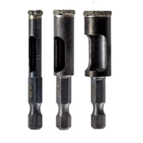 SM Products 600950 Arbored Diamong Grt Holesaw Set, 3 Piece