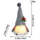 thumbnail image 3 of Muñeco gnomo con luz LED yuxing Decoración navideña color gris, 3 of 5