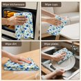 thumbnail image 5 of 4 Pcs Pioneer Flower Floral Print Pattern Funny Kitchen Towels, Microfiber Dish Towels, Kitchen Tea Towels Set 18" X 26", 5 of 6