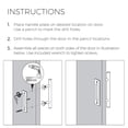 thumbnail image 7 of Rio Salto 18-Inch Brushed Brass Gold Barn Door Handle Kit, Closet Door Handle Stainless Steel, Pull Handle and Flush Handle Set, Heavy Duty Large Sliding Door Handles Hardware Included 1-Door Pack, 7 of 7