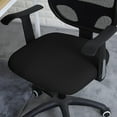 thumbnail image 4 of Nvzi Office Desk Chair Seat Covers Stretch Water Resistant Jacquard Computer Chair Seat Cushion Slipcovers-Black, 4 of 4