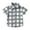 Gray, variant on Lenpel Boys' Button down Shirts Toddler Plaid Short Sleeve Collared Casual Shirts Lightweight Summer Shirts with Pocket