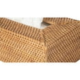 thumbnail image 3 of Kouboo Loma Rectangular Rattan Tissue Box Cover Holder, Wicker Decorative Tissue Holder for Living Room, Facial Napkin Holder, Espresso, 3 of 16