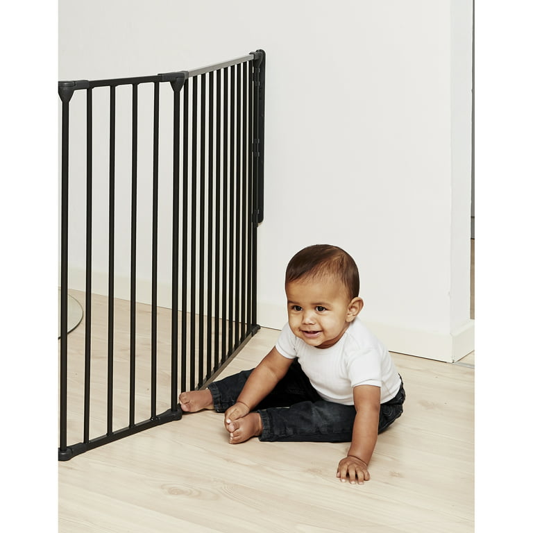 BabyDan Flex XL Hearth Safety Gate 35.4 inch - 109.5 inch, Black