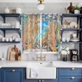 thumbnail image 2 of Jellyfish Coastal Kitchen Curtains Window Panels, Summer Nautical Starfish Coral Brown Anchor Insulated Window Treatment Curtain, Grommet Curtains for Bedroom/Living Room/Bathroom, 2 Piece 52"Wx84"L, 2 of 8
