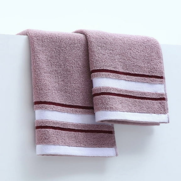 Nvzi Small Towels for Face, 3-Pcs Purple Hand Towels Cotton, 35*35cm pure Cotton Face Washcloth, Soft & Absorbent, Ideal for Bathroom/Travel/Gym .