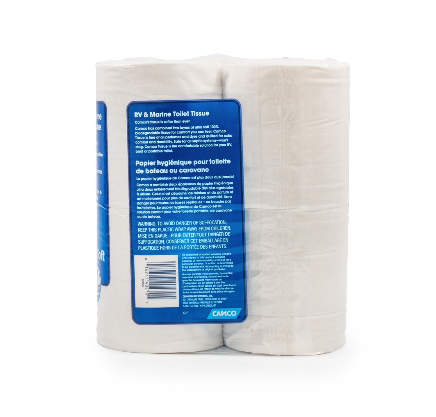 Camco 40270 Rv Tst 2-Ply Toilet Tissue - 4 Pack