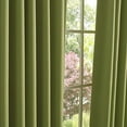 thumbnail image 2 of Quality Home Closeout Back Tab Blackout Curtains - Avocado - 52"W X 72"L - (Set Of 2 Panels), 2 of 3