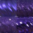 thumbnail image 3 of Vickerman N500066 4 in. Purple Finial 4 Finish Assorted Color Christmas Ornament - 8 per Box, 3 of 4