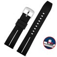 thumbnail image 3 of Correa de silicona resistente al agua para reloj Mido Tissot Citizen Seiko, pulsera de caucho alargada para hombre y mujer, correa de liberación rápida de 20 a 22 mm, 3 of 5