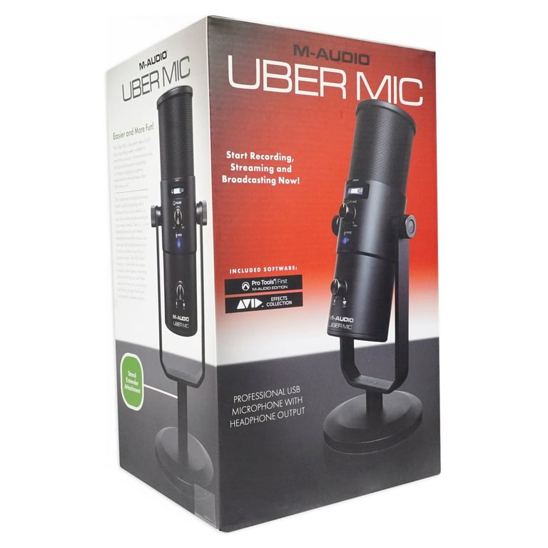 Microphone USB M-Audio Uber Mic Pour Gaming, Streaming Et Podcast - NEUF