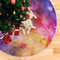 thumbnail image 5 of RYLABLUE Galaxy Xmas Christmas Tree Jupe Stand Mat pour Fête de Vacances Décoration Intérieure Extérieure 36 Pouces, 5 of 5