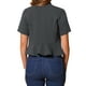 thumbnail image 3 of Blazer de trabajo para mujer INSPIRE CHIC con cuello chal, sin cuello, abierto y corto, talla XL, gris oscuro, 3 of 6